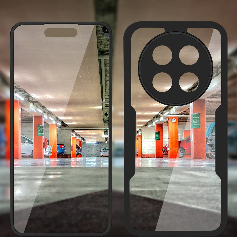 Phone Case For Honor X9c 5G  /  X60 Pro 5G Acrylic + TPU Clear Phone Cover with PET Screen Film