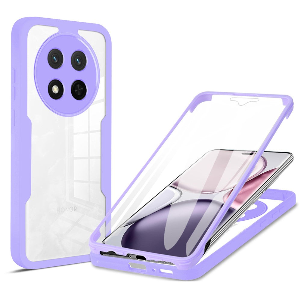 Phone Case For Honor X9c 5G  /  X60 Pro 5G Acrylic + TPU Clear Phone Cover with PET Screen Film