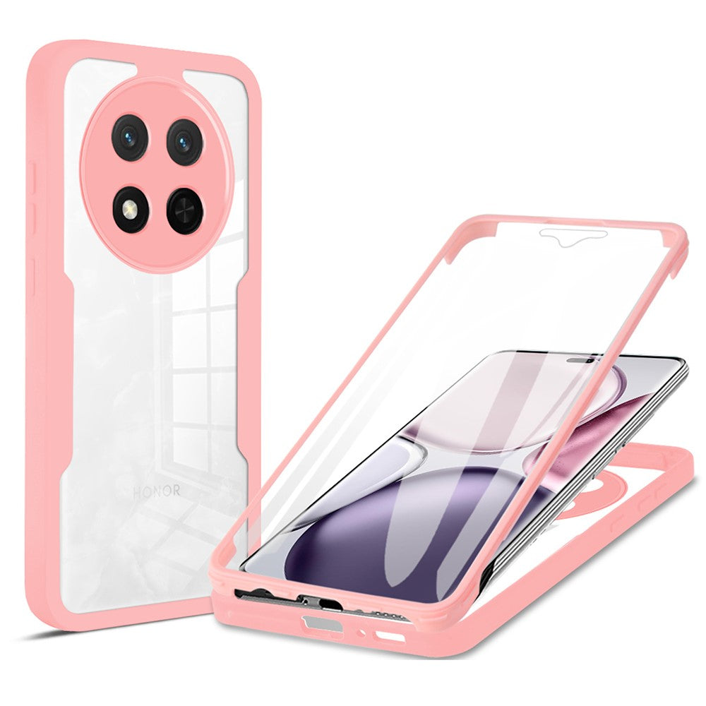 Phone Case For Honor X9c 5G  /  X60 Pro 5G Acrylic + TPU Clear Phone Cover with PET Screen Film