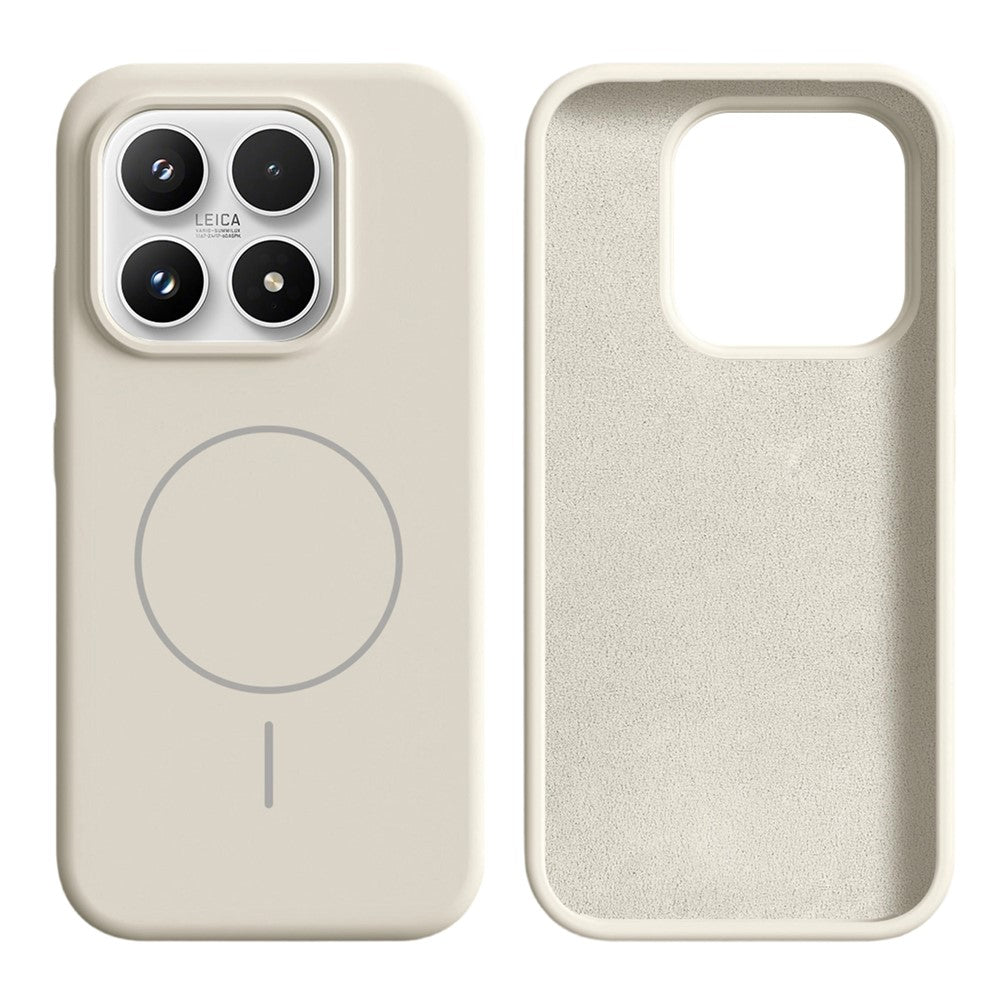 Xiaomi 17 Magnetiskt skal Hudvänligt flytande silikon + PC-mobilskal