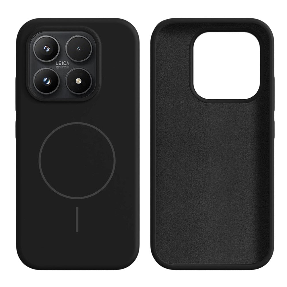 For Xiaomi 17 Magnetic Case Skin-Friendly Liquid Silicone + PC Phone Cover