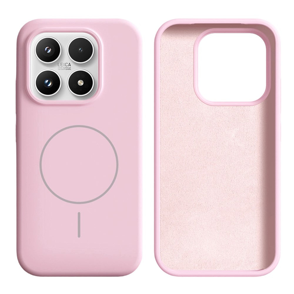 For Xiaomi 17 Magnetic Case Skin-Friendly Liquid Silicone + PC Phone Cover