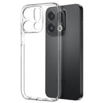NORTHJO For Oppo Find X9 5G Case Soft TPU Clear Phone Cover with Tempered Glass Screen Protector (Support Fingerprint Unlock)