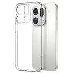 NORTHJO For Oppo Find X9 Pro 5G Case Soft TPU Clear Phone Cover with Tempered Glass Screen Protector (Support Fingerprint Unlock)