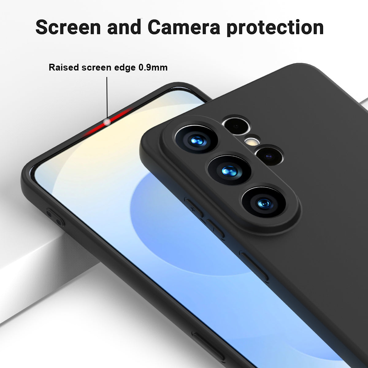 Til Samsung Galaxy S26 Ultra Flydende Silikone Cover Telefon Bagside med Håndrem