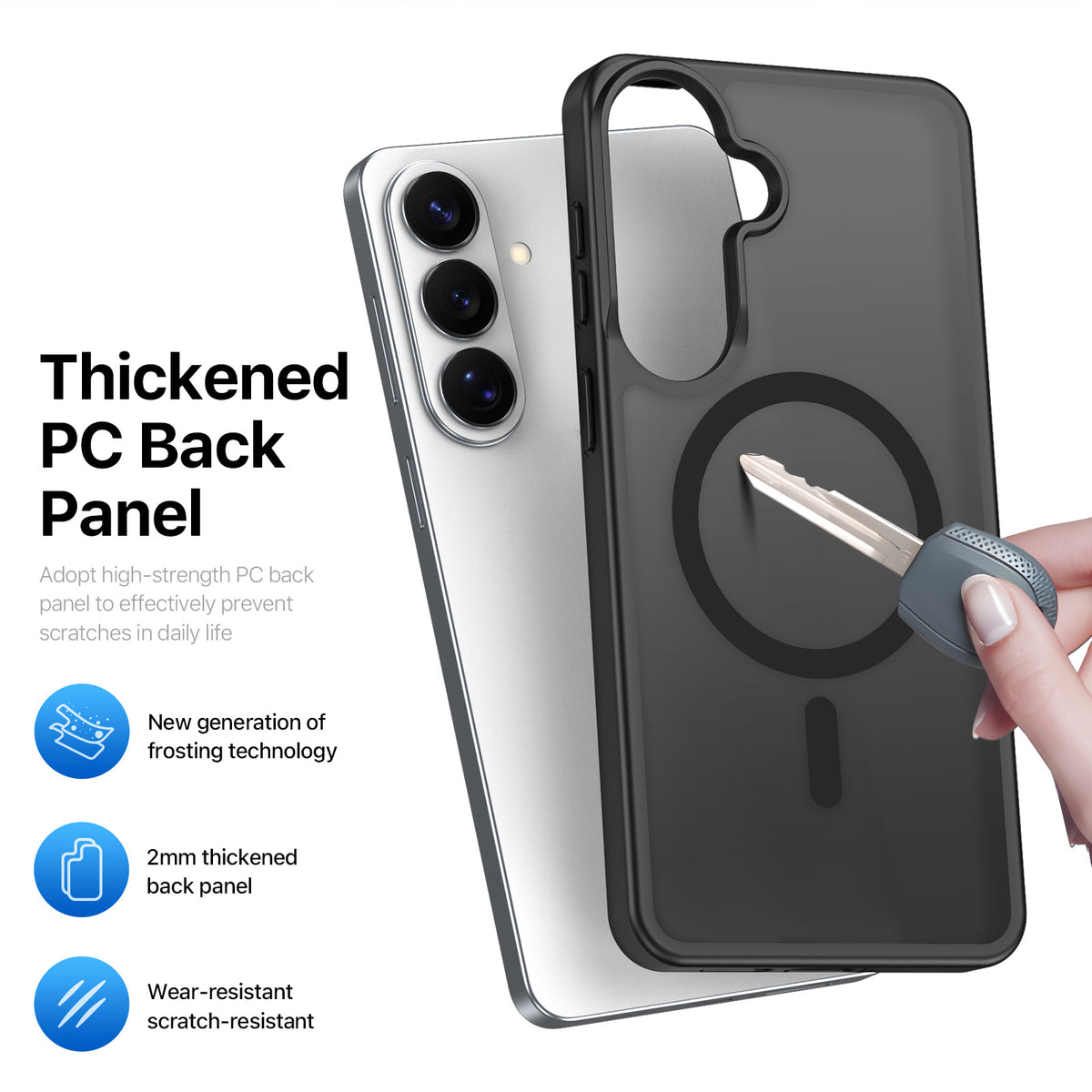 DUX DUCIS Til Samsung Galaxy S26+ Magnetisk Etui Yind Serie PC+TPU Telefoncover