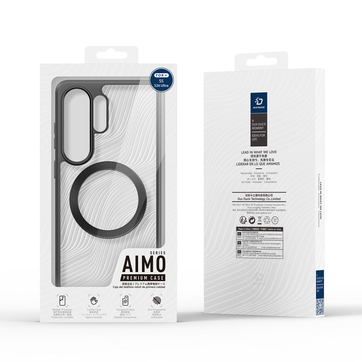DUX DUCIS For Samsung Galaxy S26 Ultra Magnetic Case Aimo Series PC+TPU Slim Cover (REACH Certification)