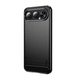 MOFI til Honor 500 Pro 5G / Honor 50 Pro Bagcover Børstet tekstur Kulfiber Blødt TPU Cover