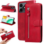 For Honor Play10 4G PU Leather Cases with Zipper Pocket Wallet Phone Cover Stand
