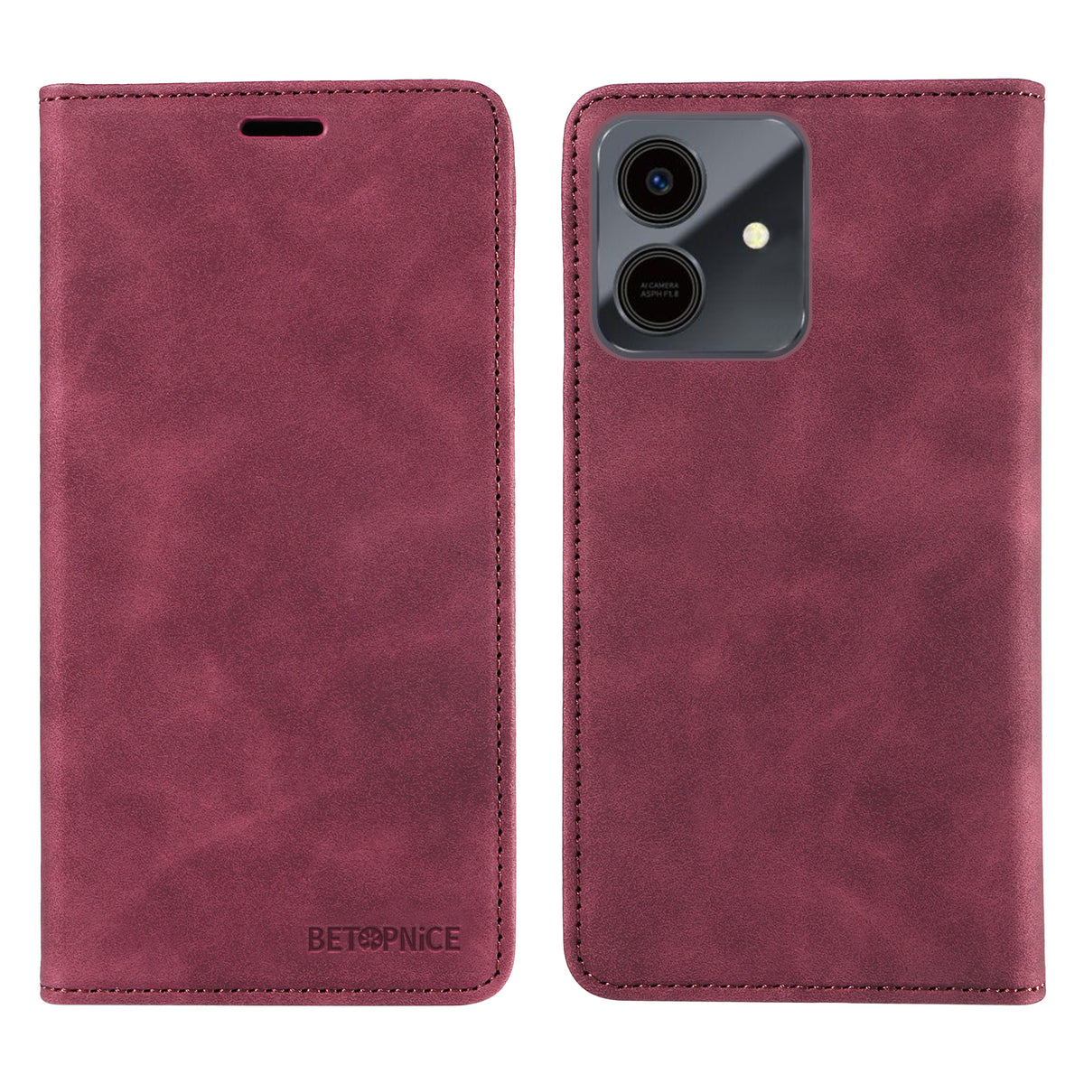 BETOPNICE For Honor Play10 4G Cover Magnetisk Lukning RFID-Blokering Pung Stativ Læder Telefonetui