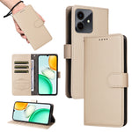 For Honor Play10 4G Case RFID Blocking 3 Card Slots PU Leather Phone Cover with Wrist Strap