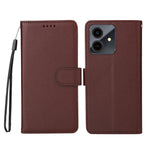 For Honor Play10 4G Case RFID Blocking 3 Card Slots PU Leather Phone Cover with Wrist Strap