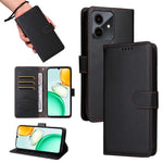 For Honor Play10 4G Case RFID Blocking 3 Card Slots PU Leather Phone Cover with Wrist Strap