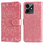 For Honor Play10 4G Case Sunflower Imprint Leather Wallet Phone Cover