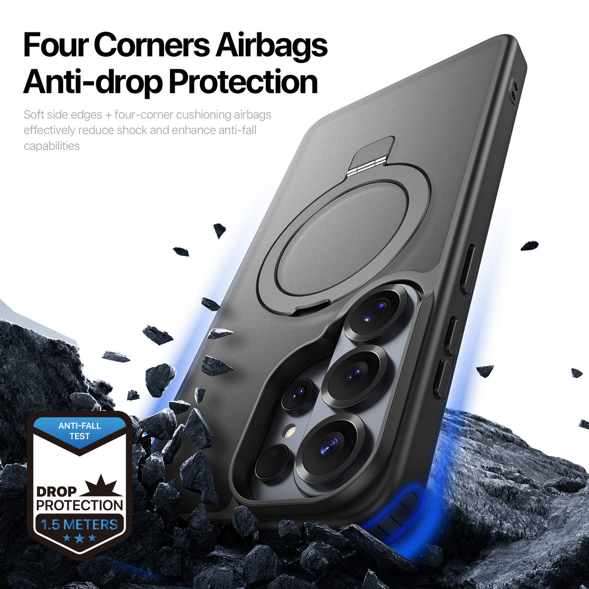 DUX DUCIS For Samsung Galaxy S26 Ultra Magnetic Case  Yind Series Kickstand PC TPU Matte Phone Cover
