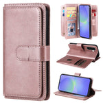 For Samsung Galaxy A37 5G Leather Case with 10 Card Holder Phone Cover Stand