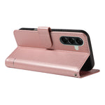 For Samsung Galaxy A57 5G Case Cat Pattern Imprint Leather Phone Cover with Wrist Strap