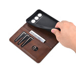 AZNS For Honor 500 5G Case Cowhide Texture PU Leather Wallet Phone Cover