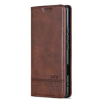 AZNS For Honor 500 5G Case Cowhide Texture PU Leather Wallet Phone Cover