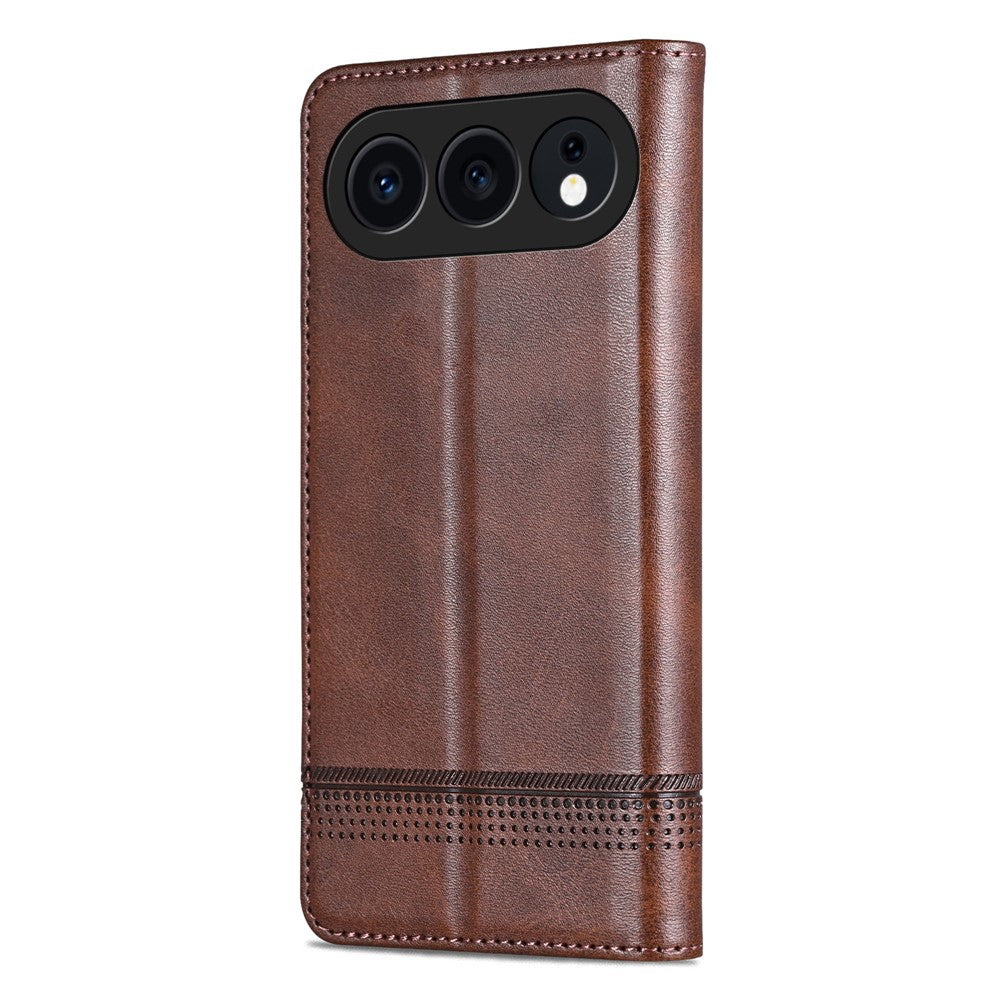 AZNS For Honor 500 5G Case Cowhide Texture PU Leather Wallet Phone Cover