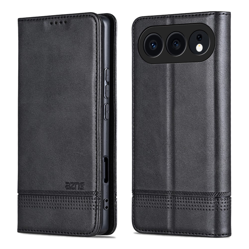 AZNS For Honor 500 5G Case Cowhide Texture PU Leather Wallet Phone Cover