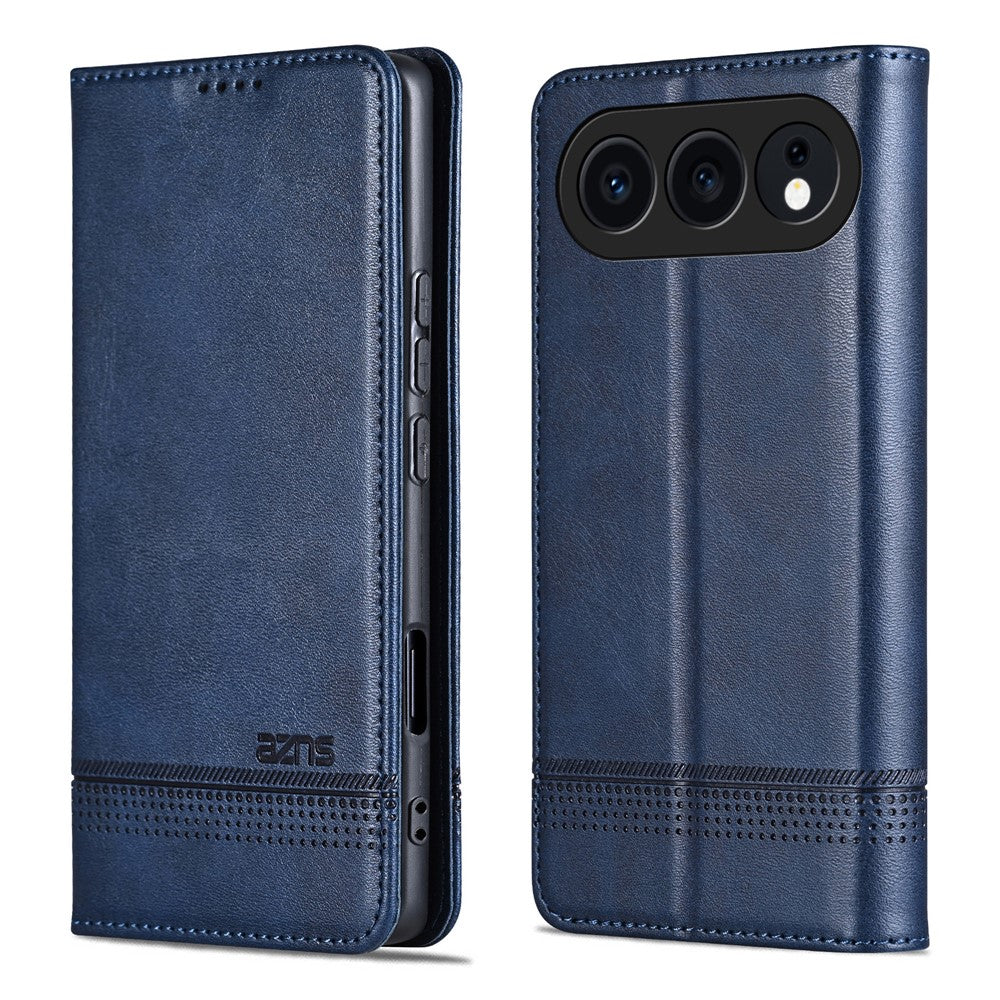 AZNS For Honor 500 5G Case Cowhide Texture PU Leather Wallet Phone Cover