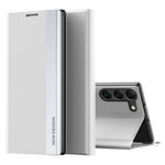 For Samsung Galaxy S23+ Electroplating Protective Case PU Leather Flip Stand Cover Phone Case