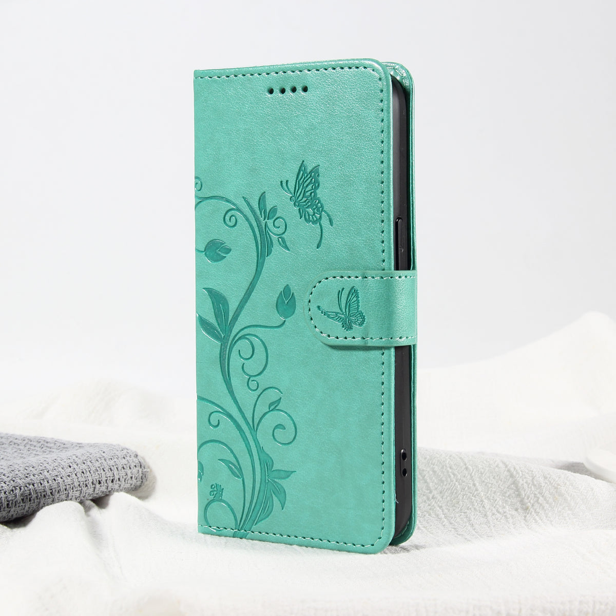For Samsung Galaxy A37 5G PU Leather Cases Flower Pattern Wallet Stand Phone Cover with Strap