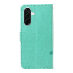 For Samsung Galaxy A37 5G PU Leather Cases Flower Pattern Wallet Stand Phone Cover with Strap