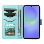 For Samsung Galaxy A37 5G Wallet Case Rhombus Leather Phone Cover with Strap