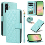 For Samsung Galaxy A57 5G Wallet Case Rhombus Leather Phone Cover with Strap