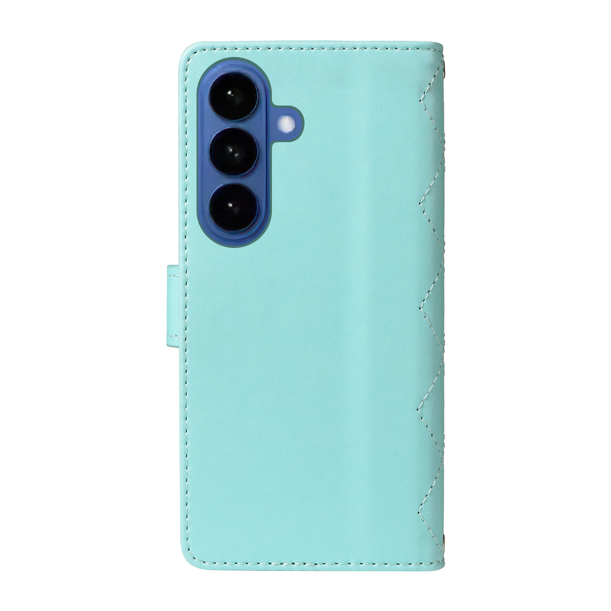 For Samsung Galaxy S26+ Wallet Case Rhombus Leather Phone Cover with Strap