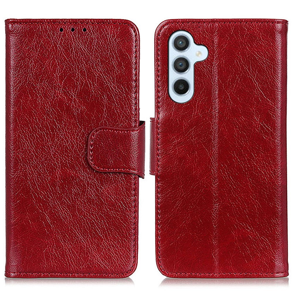Til Samsung Galaxy A37 5G Telefoncover Nappa Tekstur Splitlæder Pung Telefoncover