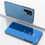 Samsung Galaxy S23 Ultra Flip Läderfodral med Stativ Helkroppsskyddande mobilfodral