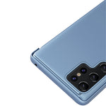 Samsung Galaxy S23 Ultra Flip Läderfodral med Stativ Helkroppsskyddande mobilfodral