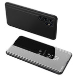 Samsung Galaxy S23 Ultra Flip Läderfodral med Stativ Helkroppsskyddande mobilfodral