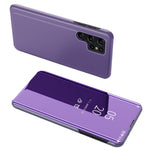 Samsung Galaxy S23 Ultra Flip Läderfodral med Stativ Helkroppsskyddande mobilfodral