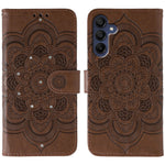 Til Samsung Galaxy A57 5G Etui Rhinestone Indlæg PU Læder Mandala Præg Telefoncover med Håndrem