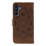 Til Samsung Galaxy A57 5G Etui Rhinestone Indlæg PU Læder Mandala Præg Telefoncover med Håndrem
