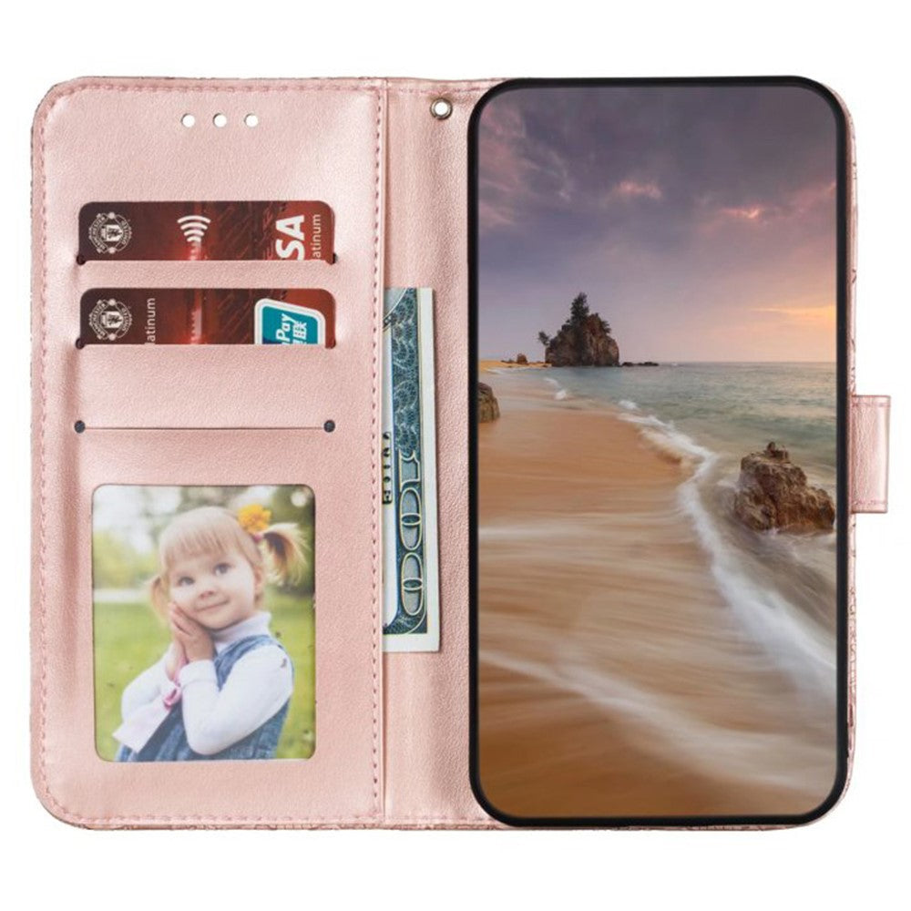 For Samsung Galaxy A37 5G Case Lace Flowers PU Leather Flip Wallet Phone Cover