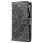Xiaomi 11 Lite 5G NE / Mi 11 Lite 5G / 4G Blixtlåsficka mobilskal Mandala Blomma Präglat PU-läder Stativ Skal Flera Kortfackar Plånbok