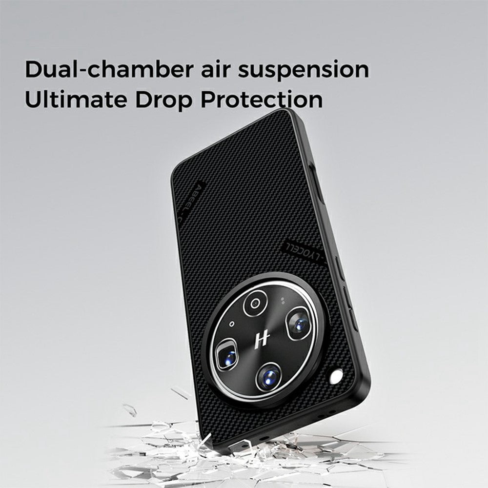 ABEEL CF-Lyocell Series For Oppo Find X8 5G Magnetic Case Microfiber + PC + E-TPU Phone Cover