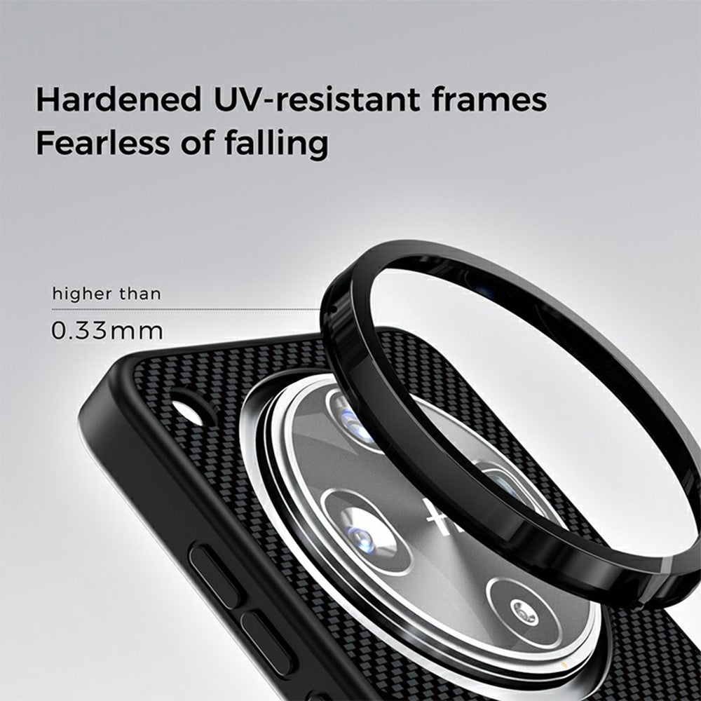 ABEEL CF-Lyocell Series For Oppo Find X8s+ 5G Magnetic Case Microfiber + PC + E-TPU Phone Cover