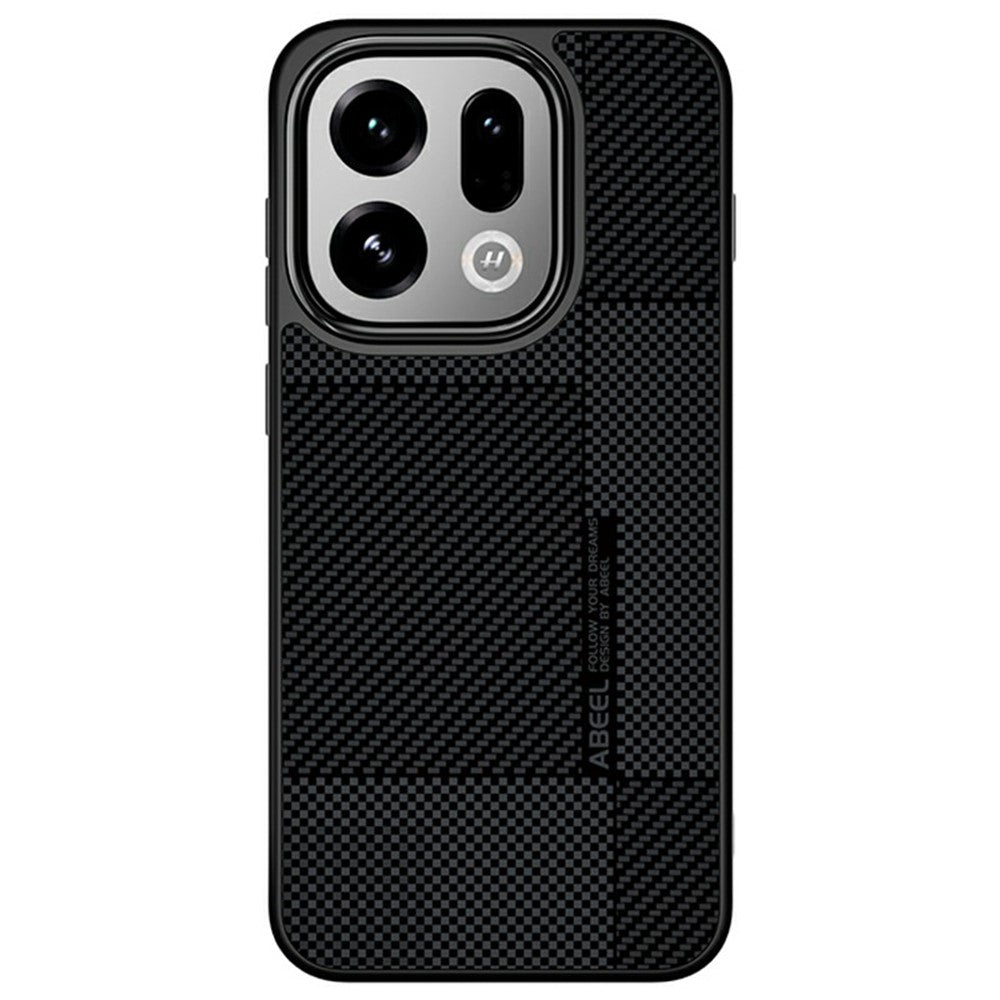 ABEEL CF-Lyocell Series For Oppo Find X9 5G Magnetic Case Microfiber + PC + E-TPU Phone Cover