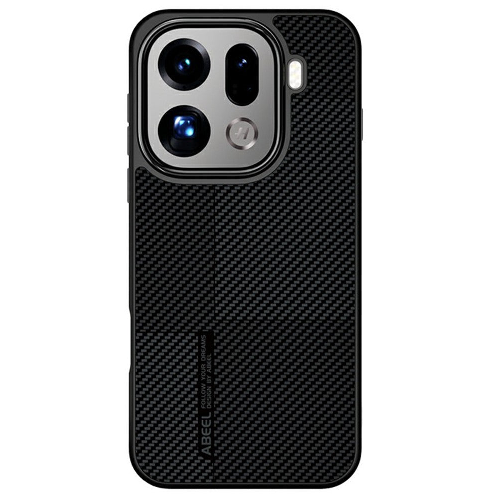 ABEEL CF-Lyocell Series For Oppo Find X9 Pro 5G Magnetic Case Microfiber + PC + E-TPU Phone Cover