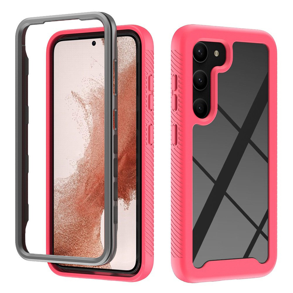 For Samsung Galaxy S23+ Hard Acrylic + PC + Soft TPU Phone Case Drop-proof Clear Back Cover