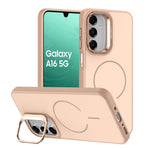 mobilskal för Samsung Galaxy A18 5G / A18 4G / A26 5G / A17 5G / A17 4G / A16 5G / A16 4G Skin-touch PC + TPU Magnetiskt skal med linsram, stativ
