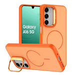 mobilskal för Samsung Galaxy A18 5G / A18 4G / A26 5G / A17 5G / A17 4G / A16 5G / A16 4G Skin-touch PC + TPU Magnetiskt skal med linsram, stativ