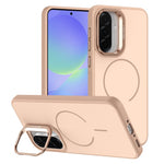 For Samsung Galaxy A56 5G  /  A36 5G Case Skin-touch PC + TPU Magnetic Phone Cover with Lens Frame Kickstand