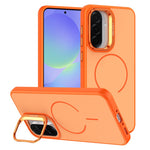 For Samsung Galaxy A56 5G  /  A36 5G Case Skin-touch PC + TPU Magnetic Phone Cover with Lens Frame Kickstand
